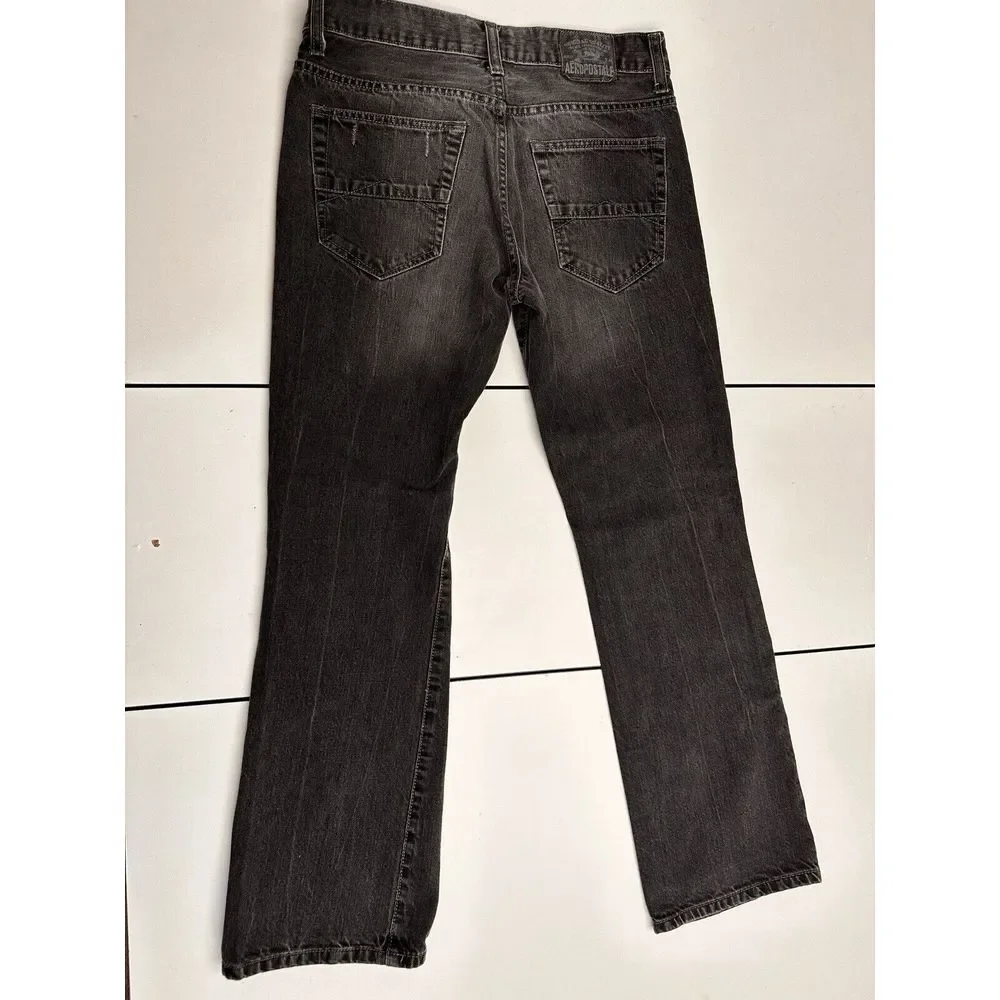 Aeropostale Driggs‎ Denim Jeans Womens 28/30 Distressed Slim Boot